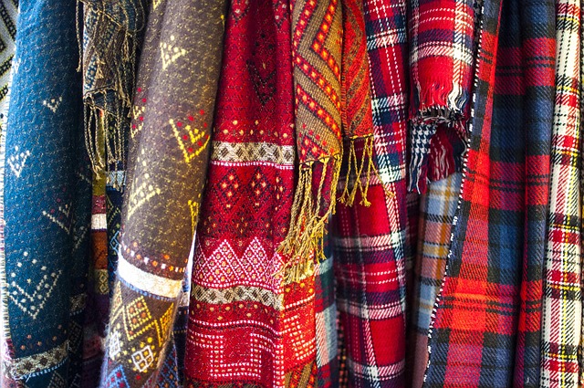 Barevný reklamní textil.