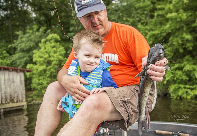rybaření se synem
